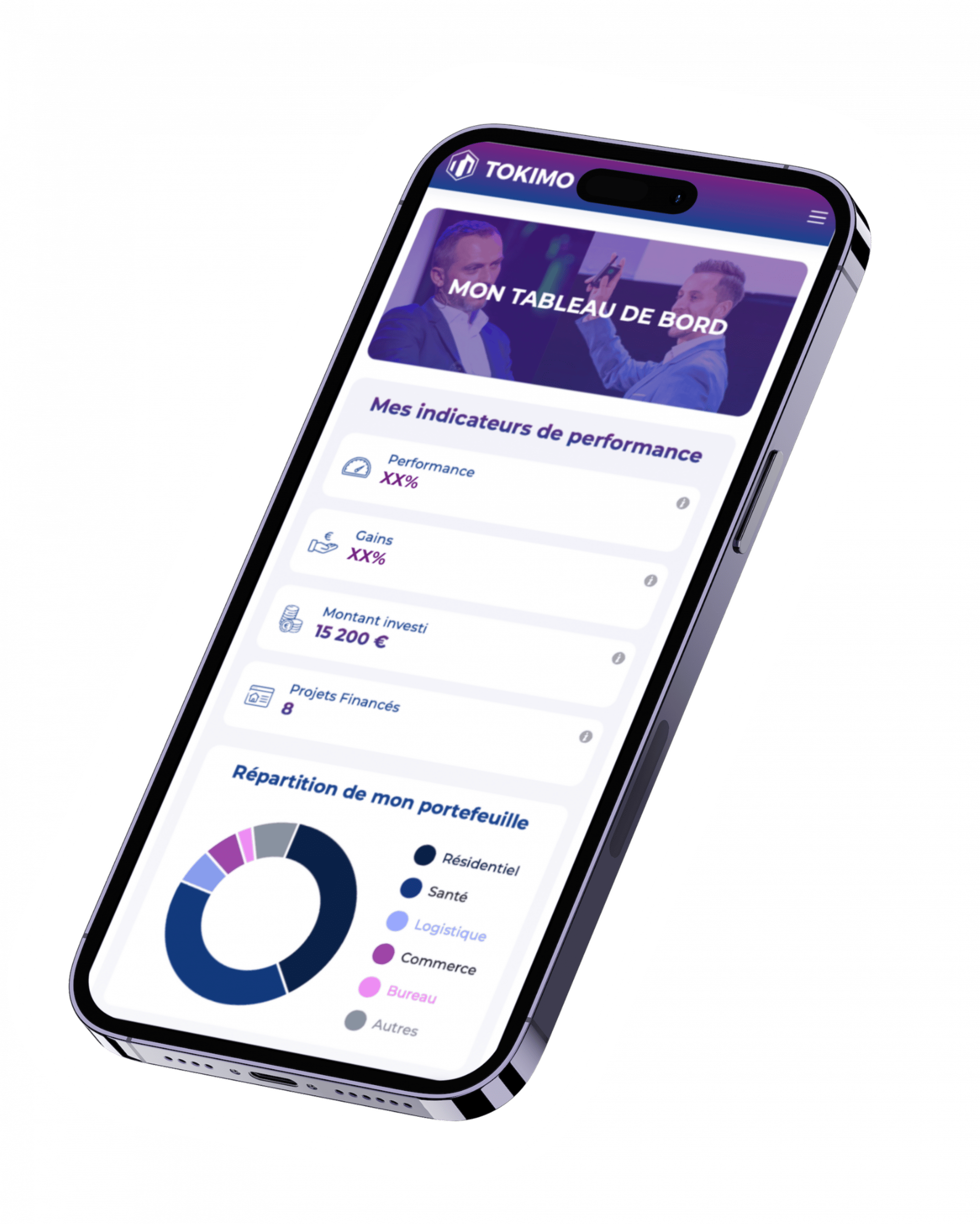 L’application Tokimo de crowdfunding immobilier sur iPhone