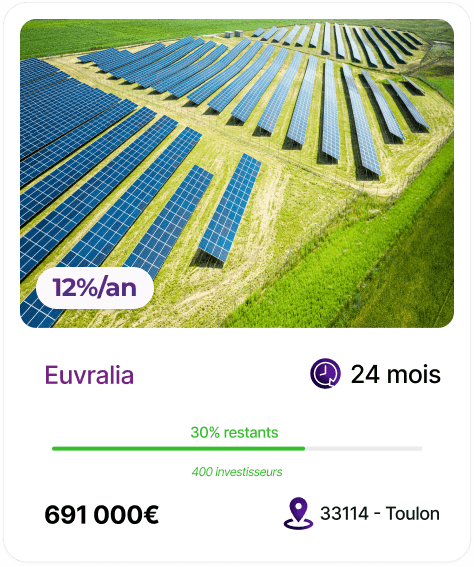 Projet immobilier financé sur Tokimo — Euvralia